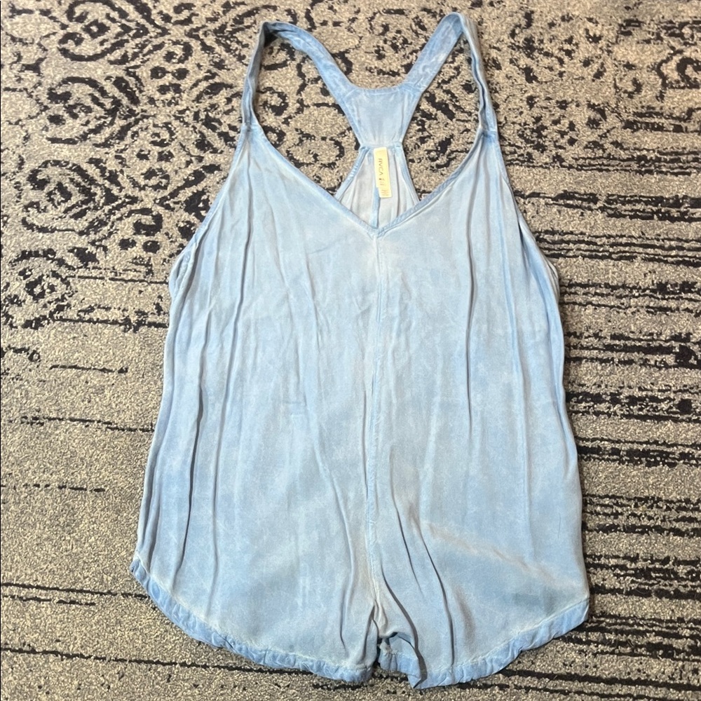 RVCA Women’s romper size M/L Light Blue